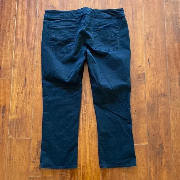 **American Eagle Outfitters Jeans Stretch Black Jeans 14 Artist Crop Jeans - Picture 5 of 8